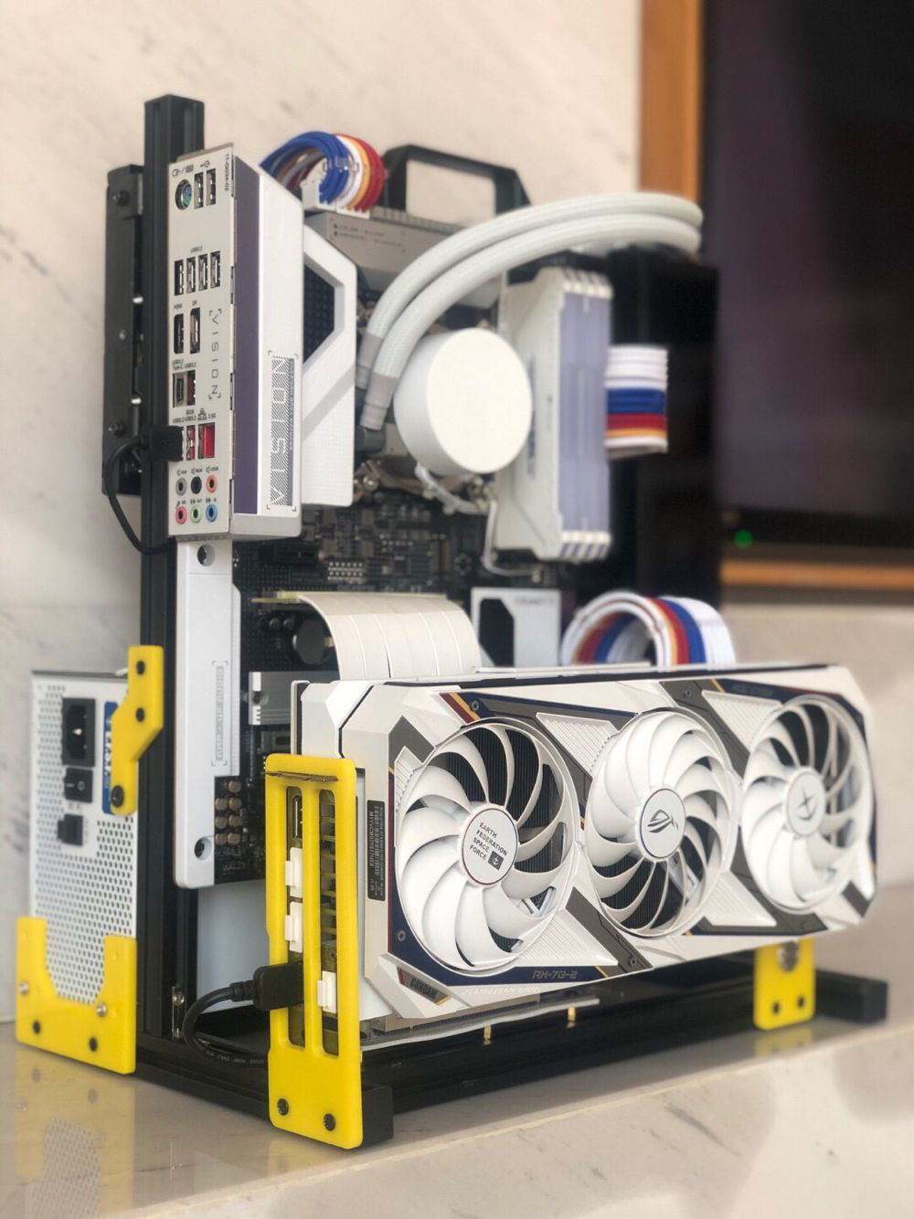 ATX EATX PC ม้านั่งทดสอบ Handl - Aluminum Open Frame Test Bench Water Cooling บทวิจารณ์และราคา